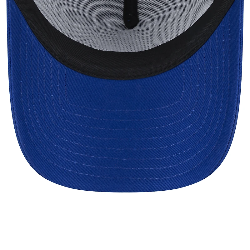Men's New Era Royal Kansas City Royals 9FORTY A-Frame Trucker Adjustable Hat