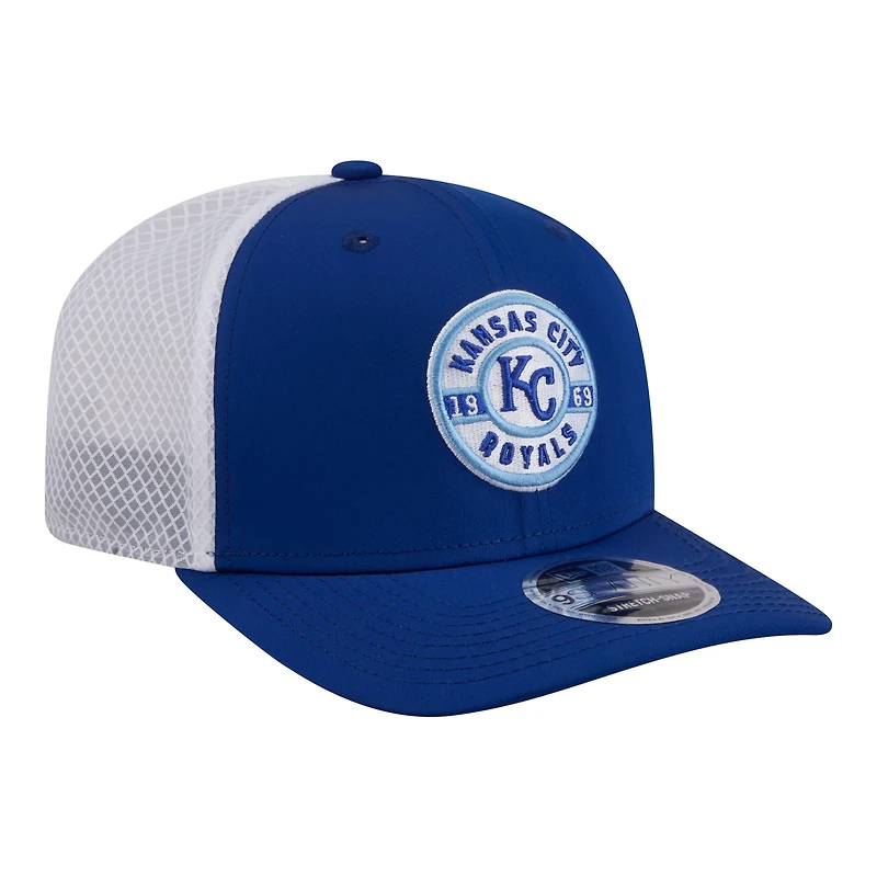 Men's New Era Royal Kansas City Royals Active 9SEVENTY Adjustable Trucker Hat