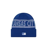 Men's New Era  Royal Kansas City Royals Authentic Collection Cuffed Knit Hat