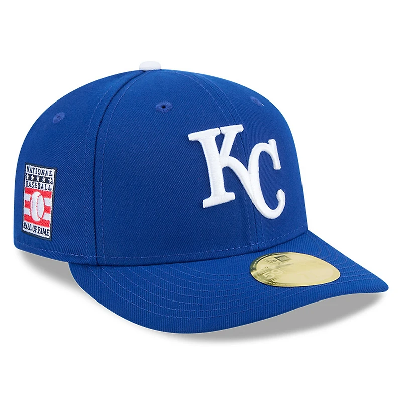 Casquette ajustée à profil bas 59FIFTY pour homme des Royals de Kansas City, Temple la renommée du baseball, New Era