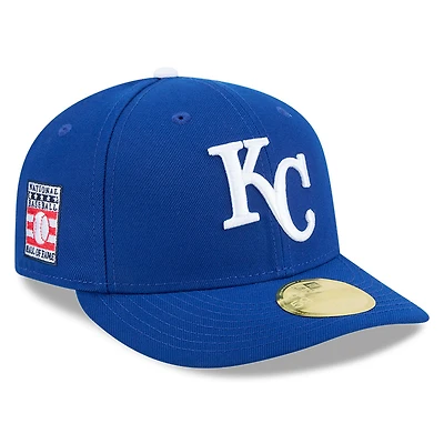 Casquette ajustée à profil bas 59FIFTY pour homme des Royals de Kansas City, Temple la renommée du baseball, New Era