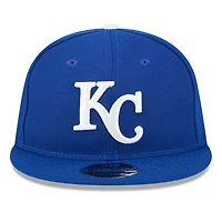 Casquette ajustable New Era Royal Kansas City Royals pour homme, modèle 9FIFTY, style rétro, avec couronne, Temple de la renommée du baseball