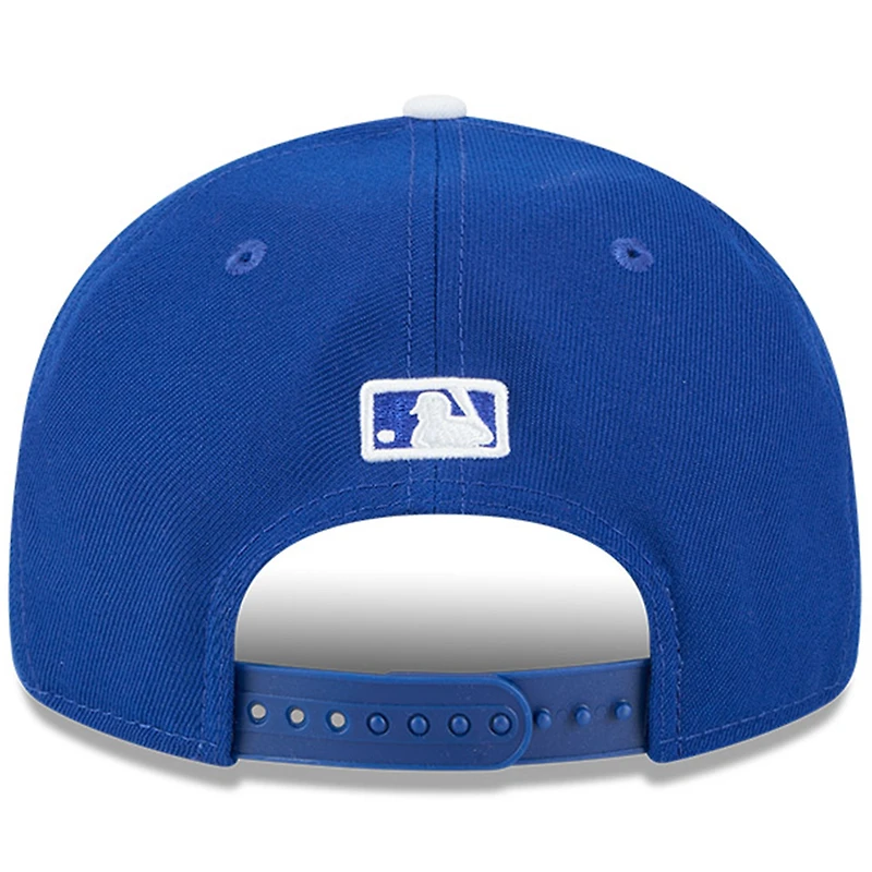 Casquette ajustable New Era Royal Kansas City Royals pour homme, modèle 9FIFTY, style rétro, avec couronne, Temple de la renommée du baseball