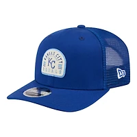 Casquette trucker ajustable New Era Royal Kansas City Royals Contest 9SEVENTY pour homme