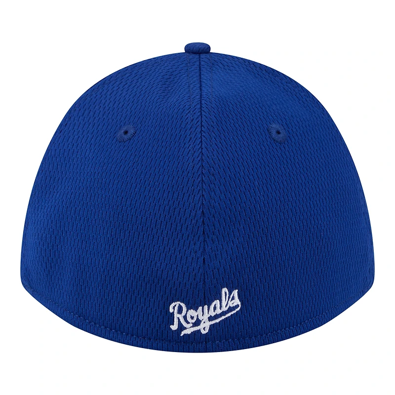 Casquette New Era Royal Kansas City Royals Dash 39THIRTY Flex pour homme