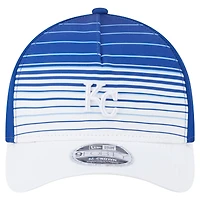 Men's New Era  Royal Kansas City Royals Gradient 9FORTY M-Crown Adjustable Hat