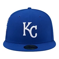 Casquette ajustée New Era Royal Kansas City Royals Hidden Hit 59FIFTY pour homme