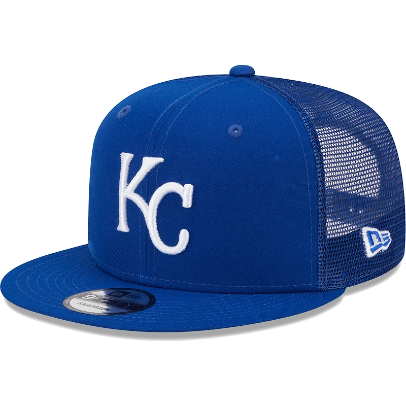 Casquette New Era Royal Kansas City Royals Team Color Trucker 9FIFTY Snapback pour homme