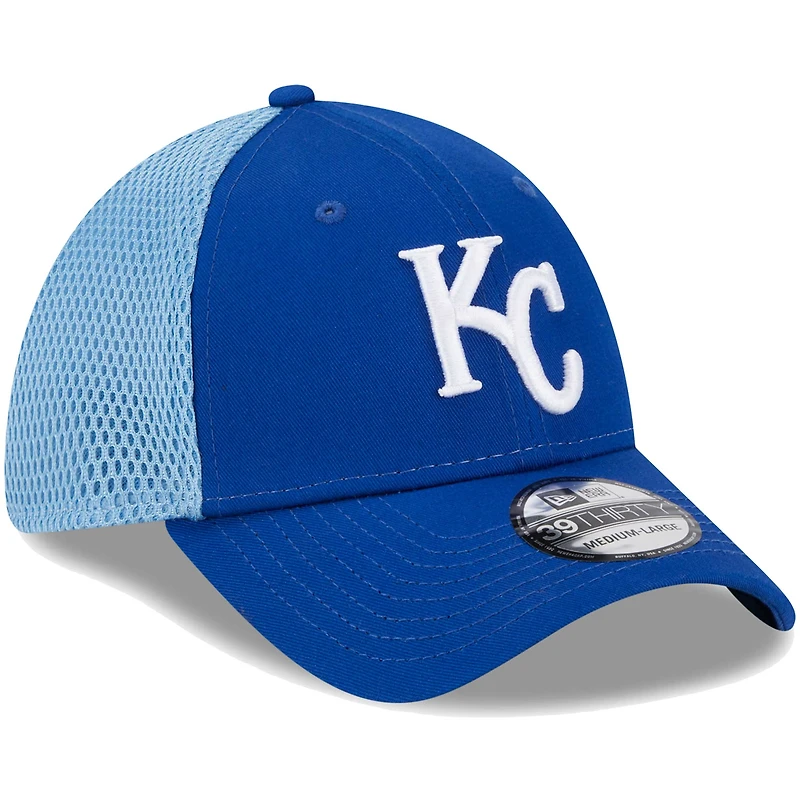 Casquette Flex New Era Royal Kansas City Royals Team Neo 39THIRTY pour homme