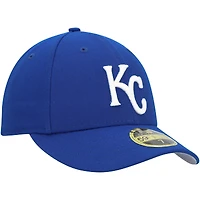 Casquette ajustée 59FIFTY à profil bas avec logo blanc des Royals de Kansas City New Era pour homme