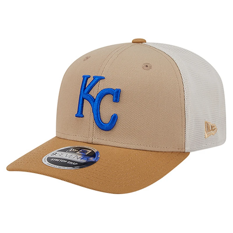 Men's New Era  Stone Kansas City Royals 9SEVENTY Trucker Adjustable Hat