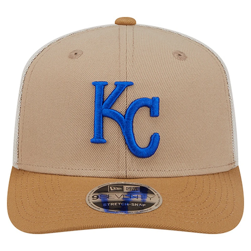 Men's New Era  Stone Kansas City Royals 9SEVENTY Trucker Adjustable Hat
