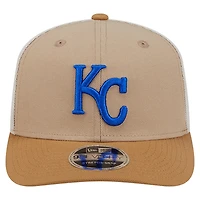 Men's New Era  Stone Kansas City Royals 9SEVENTY Trucker Adjustable Hat