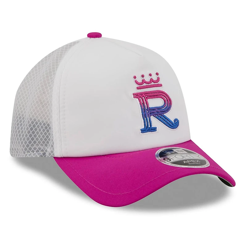 Men's New Era White/Purple Kansas City Royals 2026 City Connect Apex 9FORTY Adjustable Hat
