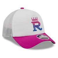 Men's New Era White/Purple Kansas City Royals 2026 City Connect Apex 9FORTY Adjustable Hat