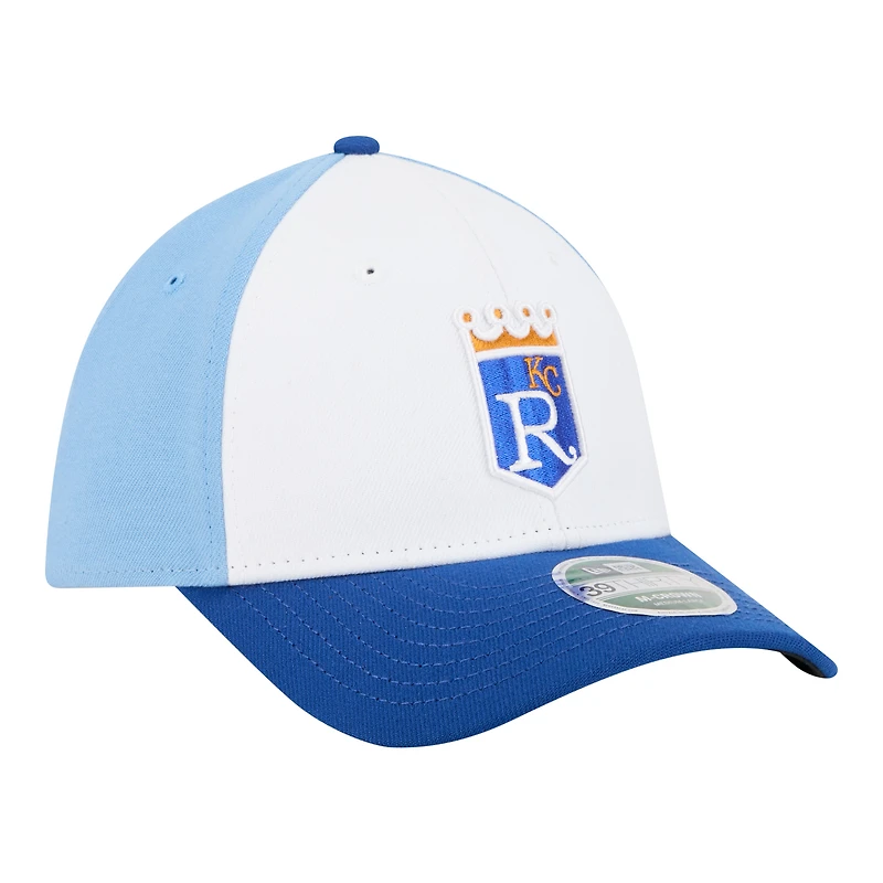 Men's New Era Royal Kansas City Royals Player Replica 39THIRTY M-Crown Flex Hat
