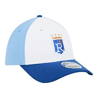 Men's New Era Royal Kansas City Royals Player Replica 39THIRTY M-Crown Flex Hat