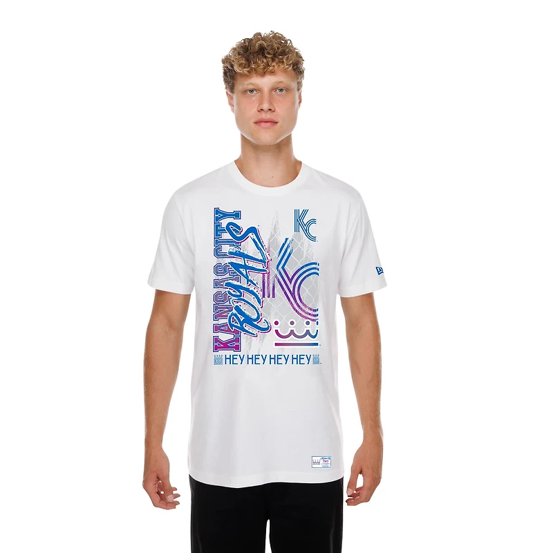 Men's New Era White Kansas City Royals 2026 Connect Photo Real T-Shirt