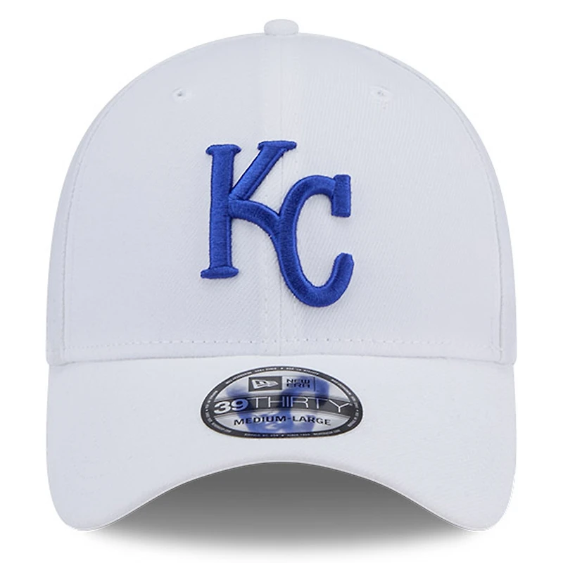 Men's New Era White Kansas City Royals 39THIRTY Flex Hat