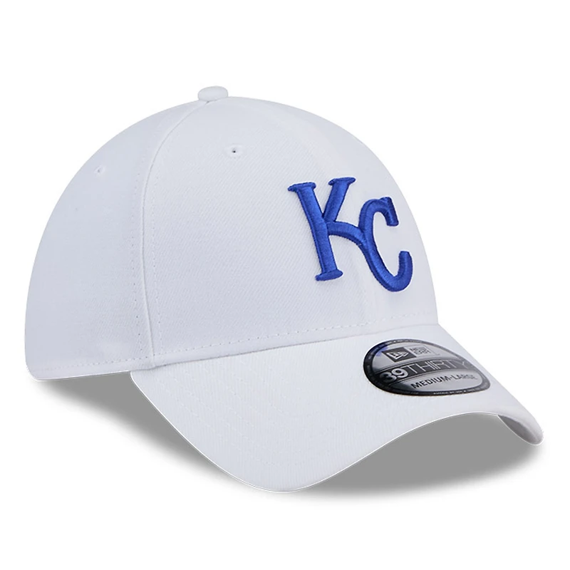 Men's New Era White Kansas City Royals 39THIRTY Flex Hat