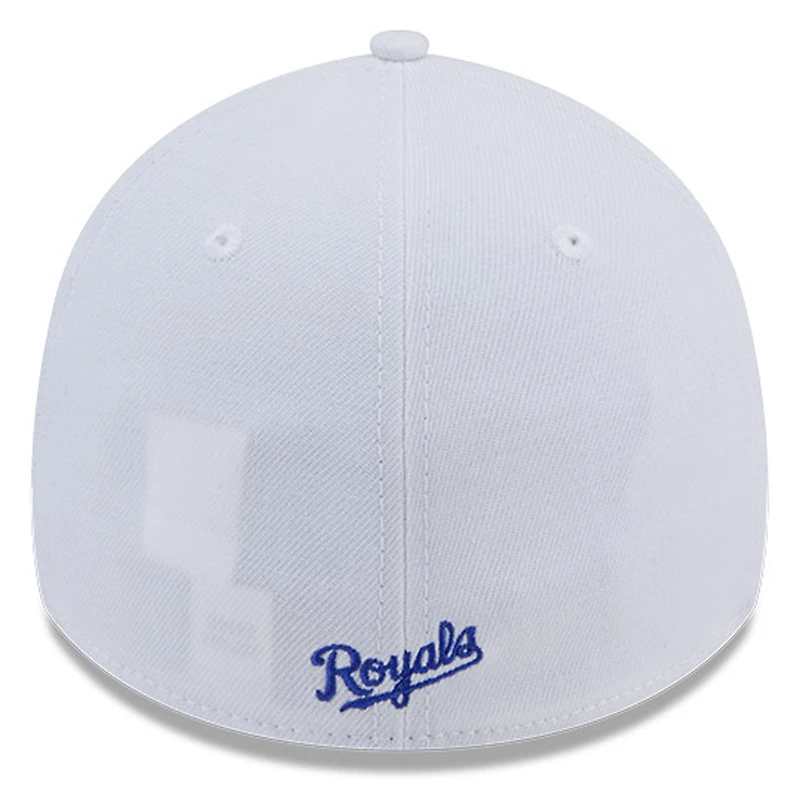 Men's New Era White Kansas City Royals 39THIRTY Flex Hat