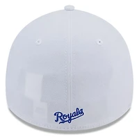 Men's New Era White Kansas City Royals 39THIRTY Flex Hat