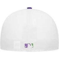 Casquette ajustée 59FIFTY pour homme avec écusson latéral des Royals de Kansas City New Era, blanc