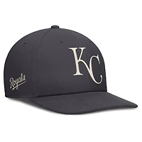 Men's Nike Anthracite Kansas City Royals Statement Pro Snapback Hat