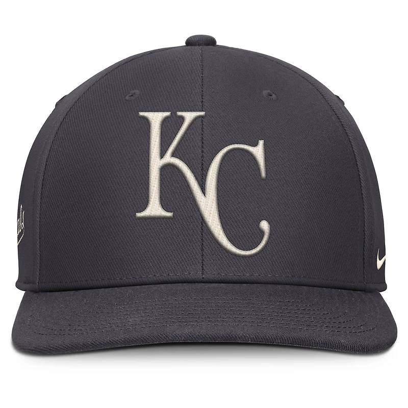 Men's Nike Anthracite Kansas City Royals Statement Pro Snapback Hat