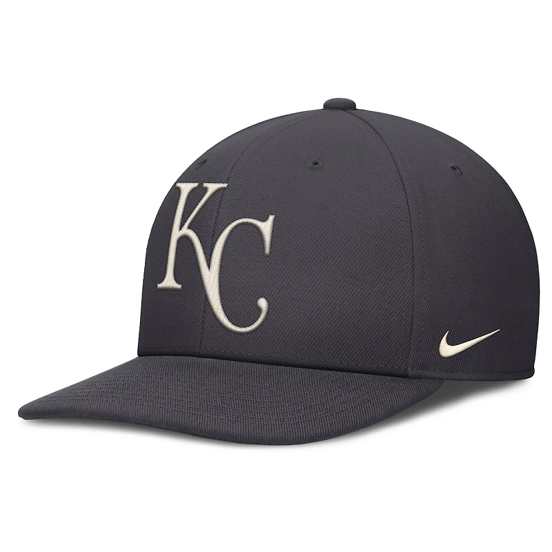 Men's Nike Anthracite Kansas City Royals Statement Pro Snapback Hat