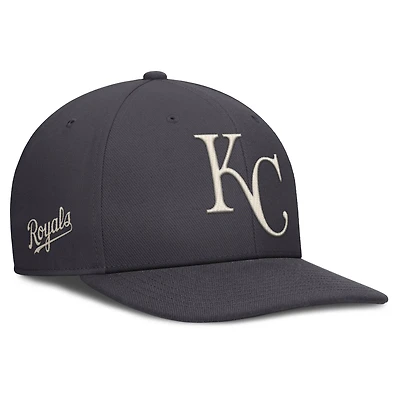 Casquette Nike anthracite Kansas City Royals Statement Pro Snapback pour homme
