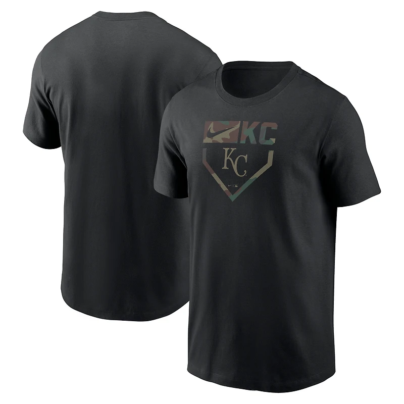 Men's Nike Black Kansas City Royals Camo T-Shirt
