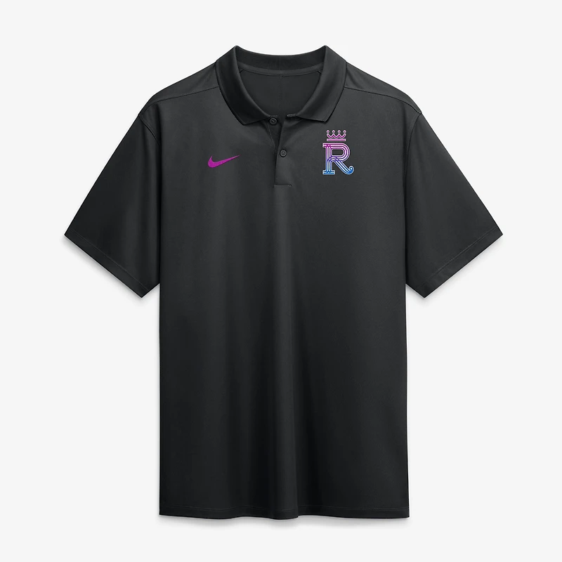 Men's Nike Black Kansas City Royals Connect Victory Dri-FIT Polo