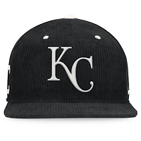 Men's Nike  Black Kansas City Royals Pro Corduroy Structured Snapback Hat