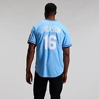 Men's Nike Bo Jackson Light Blue Kansas City Royals Throwback Cooperstown Collection Limited Jersey