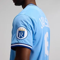 Men's Nike Bo Jackson Light Blue Kansas City Royals Throwback Cooperstown Collection Limited Jersey