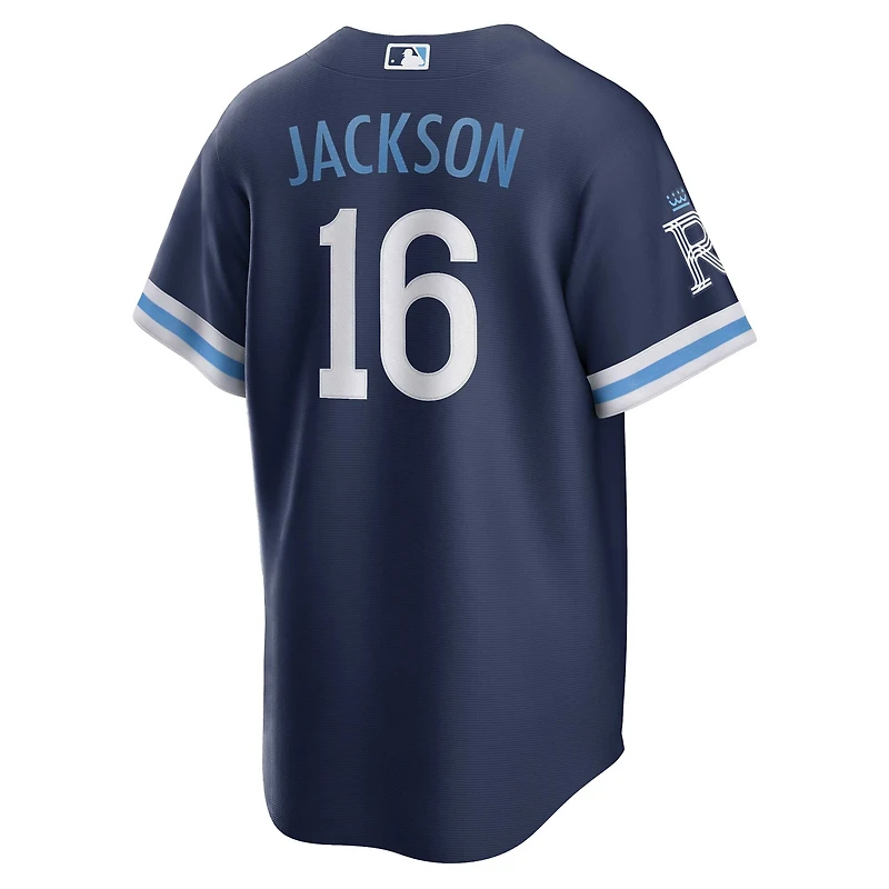 Men's Nike Bo Jackson Navy Kansas City Royals Connect Replica Player Jersey