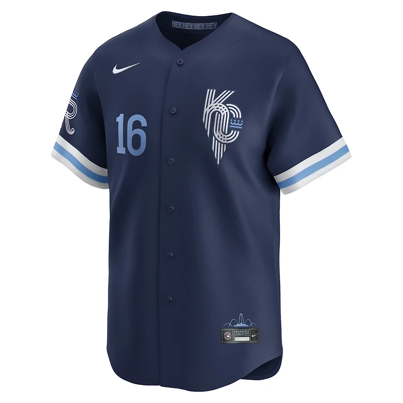 Maillot Nike Bo Jackson pour homme, bleu marine, Kansas City Royals, Connect, joueur retraité