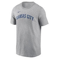 T-shirt Nike Bobby Witt Jr. gris pour homme avec nom et numéro Fuse des Royals de Kansas City