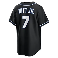 Men's Nike Bobby Witt Jr. Kansas City Royals Fashion Replica Black Out Jersey