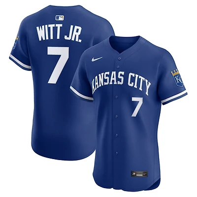 Maillot Nike Bobby Witt Jr. Royal Alternate 2 Elite Player pour homme des Royals de Kansas City