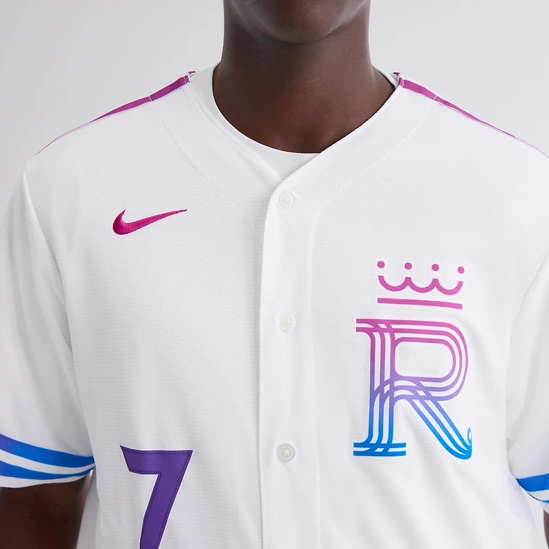 Men's Nike Bobby Witt Jr. White Kansas City Royals 2026 Connect Stadium Jersey