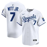 Maillot Nike Bobby Witt Jr. blanc pour homme, édition limitée, domicile des Royals de Kansas City