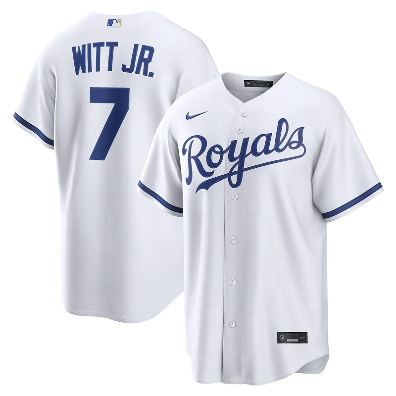 Men's Nike Bobby Witt Jr. White Kansas City Royals Home Replica Jersey