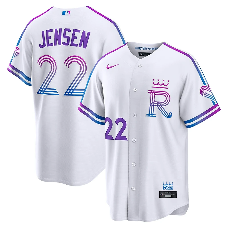 Men's Nike Carter Jensen White Kansas City Royals 2026 Connect Stadium Jersey