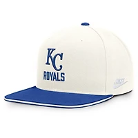 Casquette snapback Nike crème/bleu roi Kansas City Royals Cooperstown Pro Dri-FIT pour homme