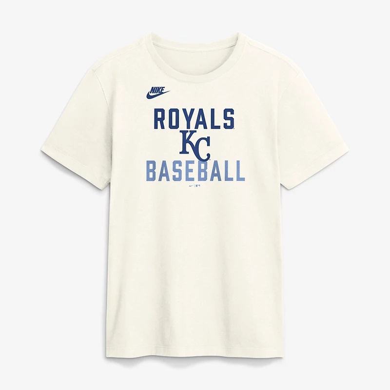 Men's Nike Cream Kansas City Royals Cooperstown Collection ‘70s Inspired T-Shirt
