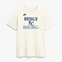 Men's Nike Cream Kansas City Royals Cooperstown Collection ‘70s Inspired T-Shirt
