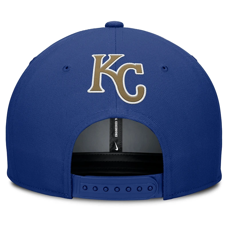 Men's Nike Gray/Royal Kansas City Royals Pro Performance Snapback Hat