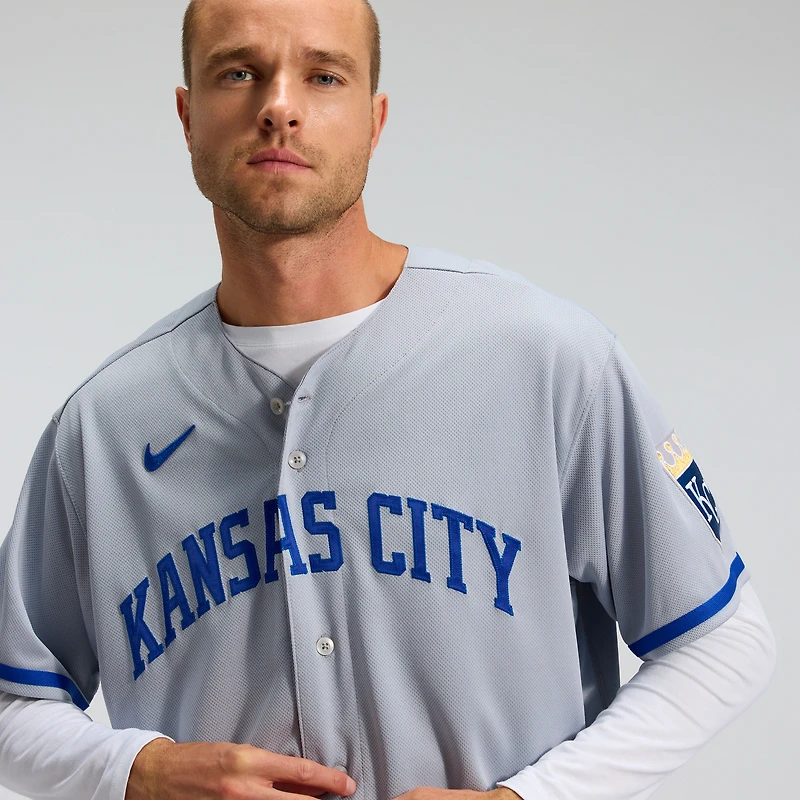 Men's Nike Gray Kansas City Royals 2022 Road Authentic Jersey
